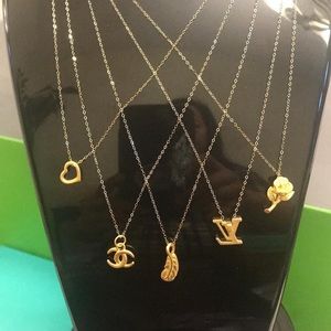 18K Real Gold Chain. 24K Real Gold Pendant